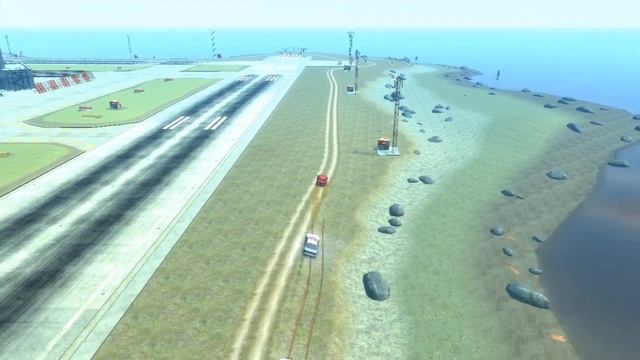 Man drives car on to airport runway смотреть онлайн