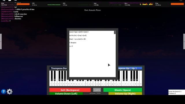 Roblox Piano Sheet - Dry hands (Only the opening and easy) (Minecraft Soundtrack by C418) смотреть онлайн
