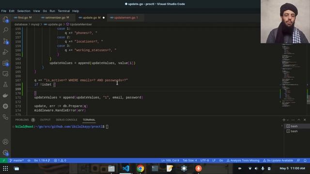 proctl 49 | Project Management Application in CLI | Adding Credentials & the Boolean value to Updat смотреть онлайн