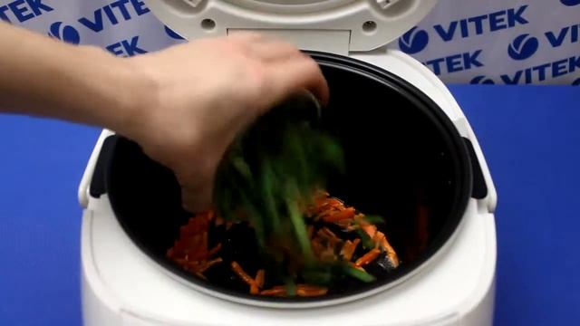 Рецепт приготовления фунчозы со стручковой фасолью в мультиварке VITEK VT-4217 BN смотреть онлайн