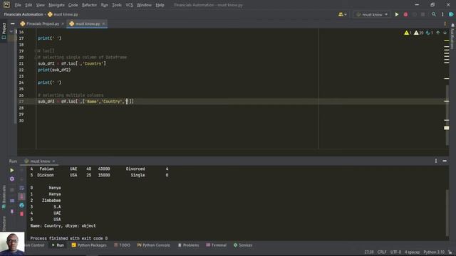 How to select a subset of data by columns from a pandas Dataframe смотреть онлайн