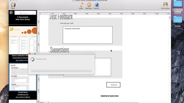 Complete and submit a web form published using Touch Forms Pro for Mac смотреть онлайн