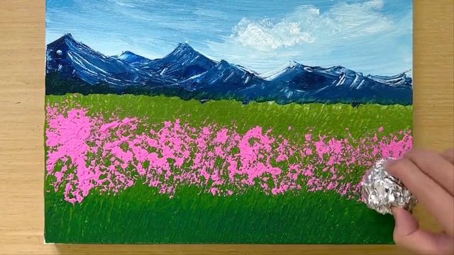 Красивый рисунок акриловыми красками. смотреть онлайн