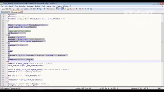 Backup MySQL Database Using PHP | Free Tutorials| Tamil | F5Craft - Web Development Company смотреть онлайн