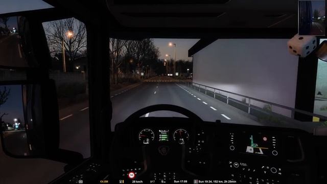 Driving through thick fog on autumn | Scania G410 | Cherkasy - Voznesensk ?? | ETS2 1.46 gameplay смотреть онлайн
