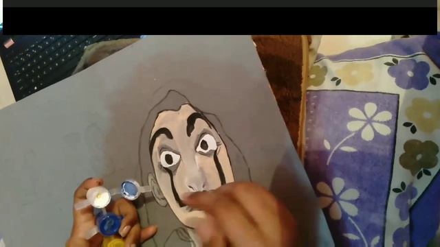 Dali mask painting with one brush ( La Casa De Papel - Money Heist ) смотреть онлайн