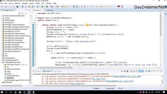 WhatsApp Web Automation With Selenium