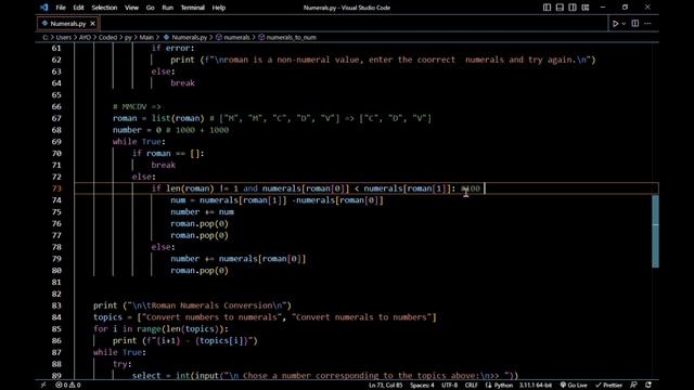 Numerals Converter in Python #2: Write Code to Convert Roman Numerals to Numbers and Vice-Versa смотреть онлайн