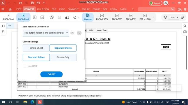 Ubah File BKU PDF ke Excel Dengan Aplikasi SodaPDF смотреть онлайн