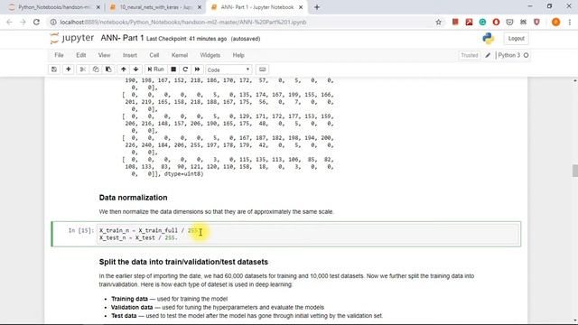Neural Networks with Keras and TensorFlow in Python | 6. Normalization and Test Train split смотреть онлайн