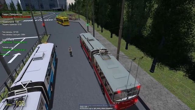 Катаемся на Sunrise Trolleybus | ЗИУ6205 | Гармошка на рашкинске смотреть онлайн