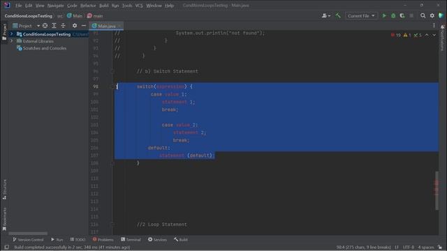 Switch Statement in Java смотреть онлайн