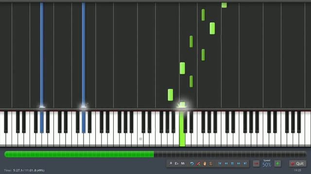Beethoven: Moonlight Sonata (1st Movement) 50% Speed Piano Tutorial by PlutaX смотреть онлайн