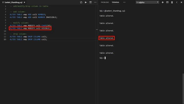 Table (Oracle SQL) смотреть онлайн