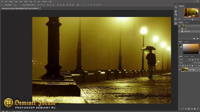 Абстракционная фотообработка в стиле Josh Adamski в Photoshop смотреть онлайн