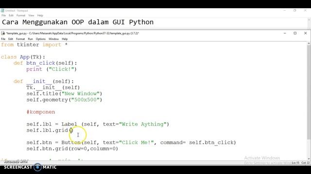 Tutorial GUI Python - OOP смотреть онлайн