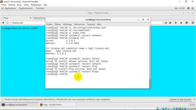 Configuration du service LEMP sur Centos 7 смотреть онлайн