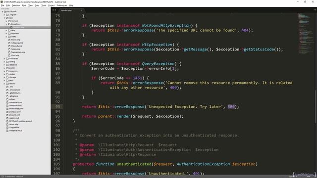 071 handling unexpected exceptions смотреть онлайн