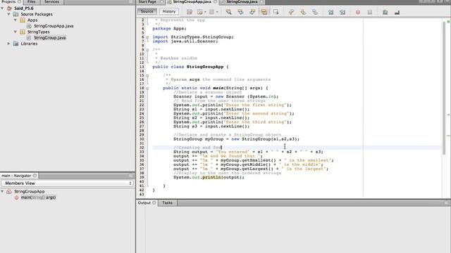 Ordering Strings 5/5: output formatting and testing смотреть онлайн