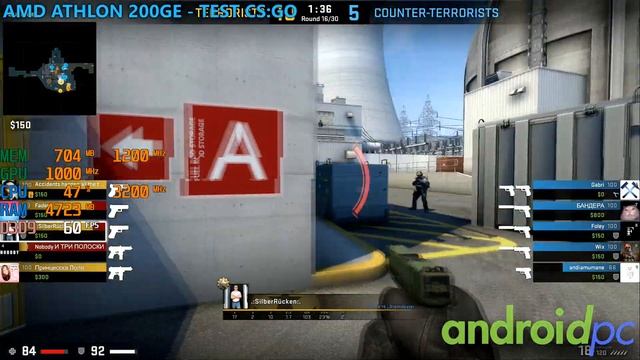 Test CS:GO AMD Athlon 200GE con GPU Radeon Vega 3 смотреть онлайн