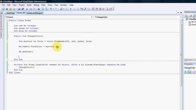 VB.NET: How to work with RGB Color scheme. смотреть онлайн