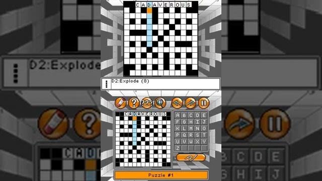 1001 Crosswords • NDS Gameplay смотреть онлайн