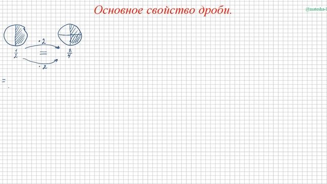 Основное свойство дроби смотреть онлайн