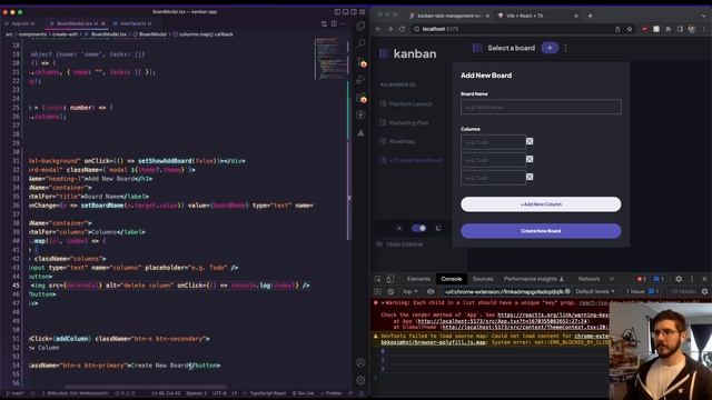 Code With Me - Add Board Modal - Kanban Task Tracker смотреть онлайн