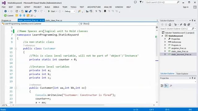 5- C# - what is static keyword - Urdu/Hindi смотреть онлайн