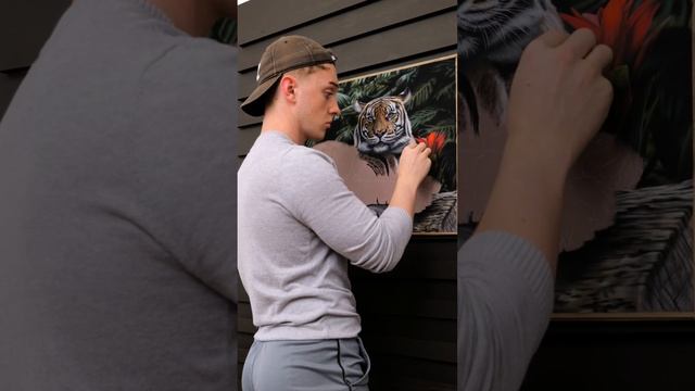 Drawing a Tiger portrait #art #softpastel #wildlifeart смотреть онлайн