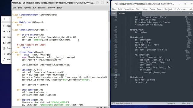 How to make Store Product Register with Kivy/kivyMD ? Part 3: Capture and Save Image смотреть онлайн
