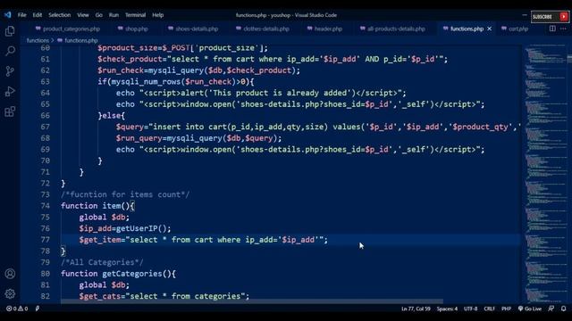 124. Function for count Item using PHP and MYSQL смотреть онлайн