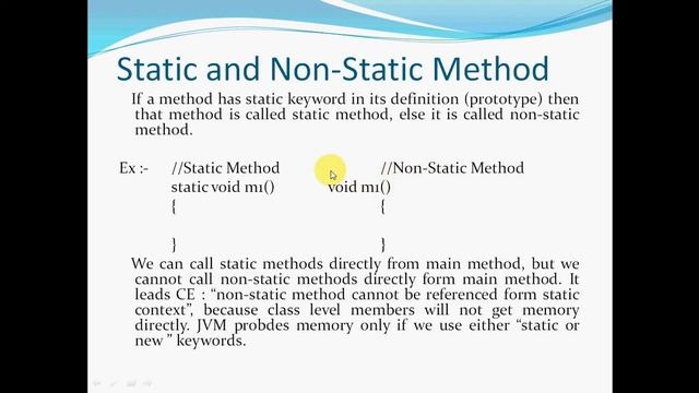 Type of Method in java смотреть онлайн