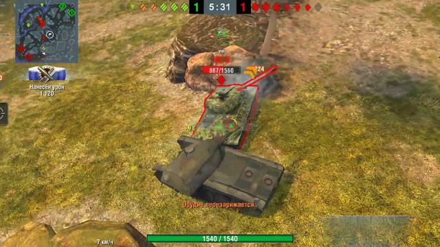 БОЙ НА АМХ СДС (wotblitz) смотреть онлайн