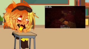 Mobs react to fake Minecraft speed runs//Gacha club Minecraft reaction