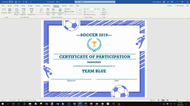 How to Mail Merge Certificates - Office 365 смотреть онлайн