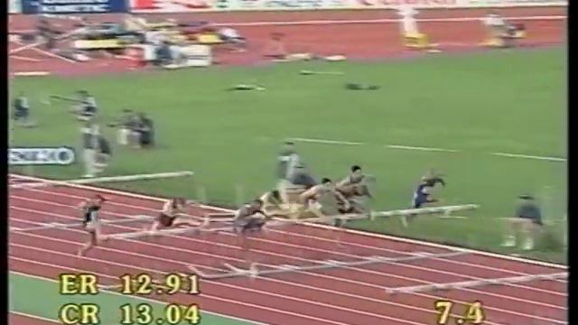 110m Hurdle European Championship 1998 Budapest Semi-Final смотреть онлайн