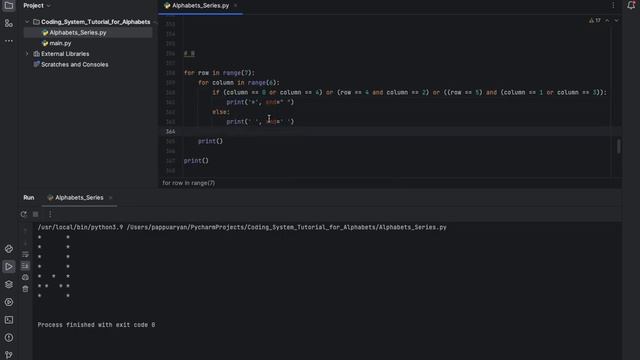 |W star pattern in python |for loop star patterns |python3 star patterns | W pyramid shape in pytho смотреть онлайн