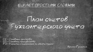 План счетов бухгалтерского учета. Классификация счетов