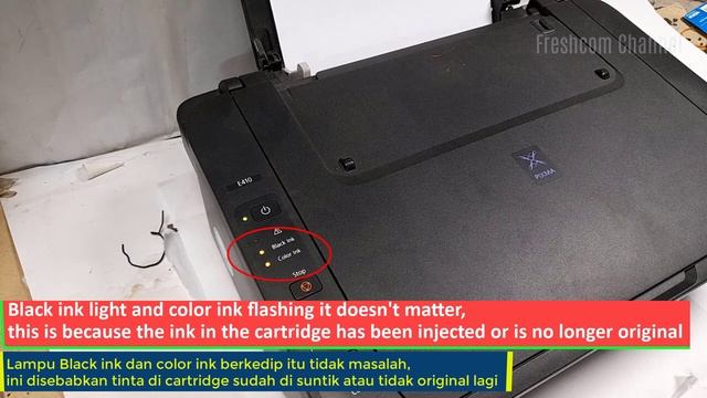 Canon E410, MG2570S   Error 1688 Or 1684, Blinking 16 Or 13 Times The Following Ink May Have Run Au