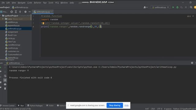 Random Module in Python Pycharm смотреть онлайн