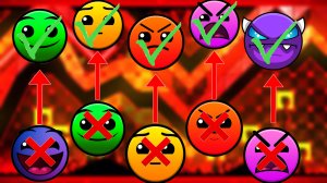 САМЫЕ СЛОЖНЫЕ УРОВНИ КАЖДОЙ СЛОЖНОСТИ (без демонов) В GEOMETRY DASH 2.1