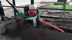 Работа траншеекопателя Sable t70