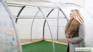 Теплица Тюльпан Антишторм с открывающейся крышей и раздвижными боками 2019