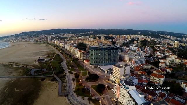 Figueira da Foz and Mondego mouth dusk flight смотреть онлайн
