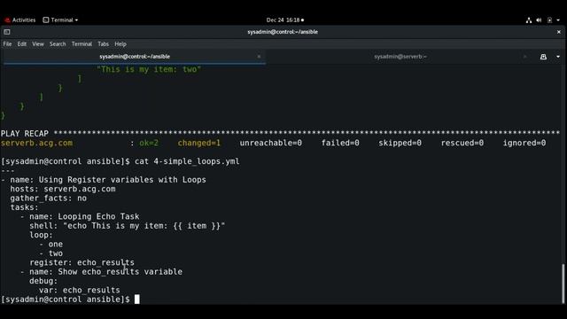 #12: Writing Loops in Ansible | Using Register with Loops | Simple Loops Playbook | Part-2 смотреть онлайн