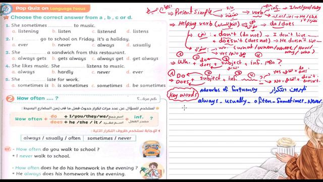 Connect 5, Unit 6, Lesson 2, Language Focus. How often...?, Adverbs of Frequency. Overly-Simplified смотреть онлайн