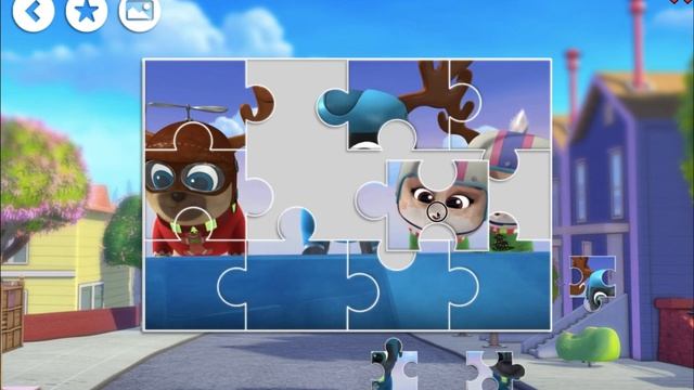 Дружные мопсы пазлы с мультиками | Puppy Dog Pals puzzle with cartoons смотреть онлайн