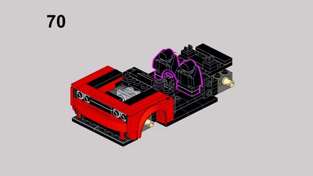 Lego Speed Champions Dodge Challenger Demon MOC смотреть онлайн