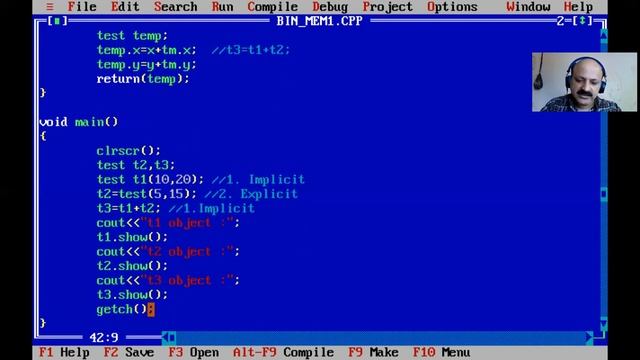 Binary Operator Overloading Using Member Function in C++ Programming Language смотреть онлайн